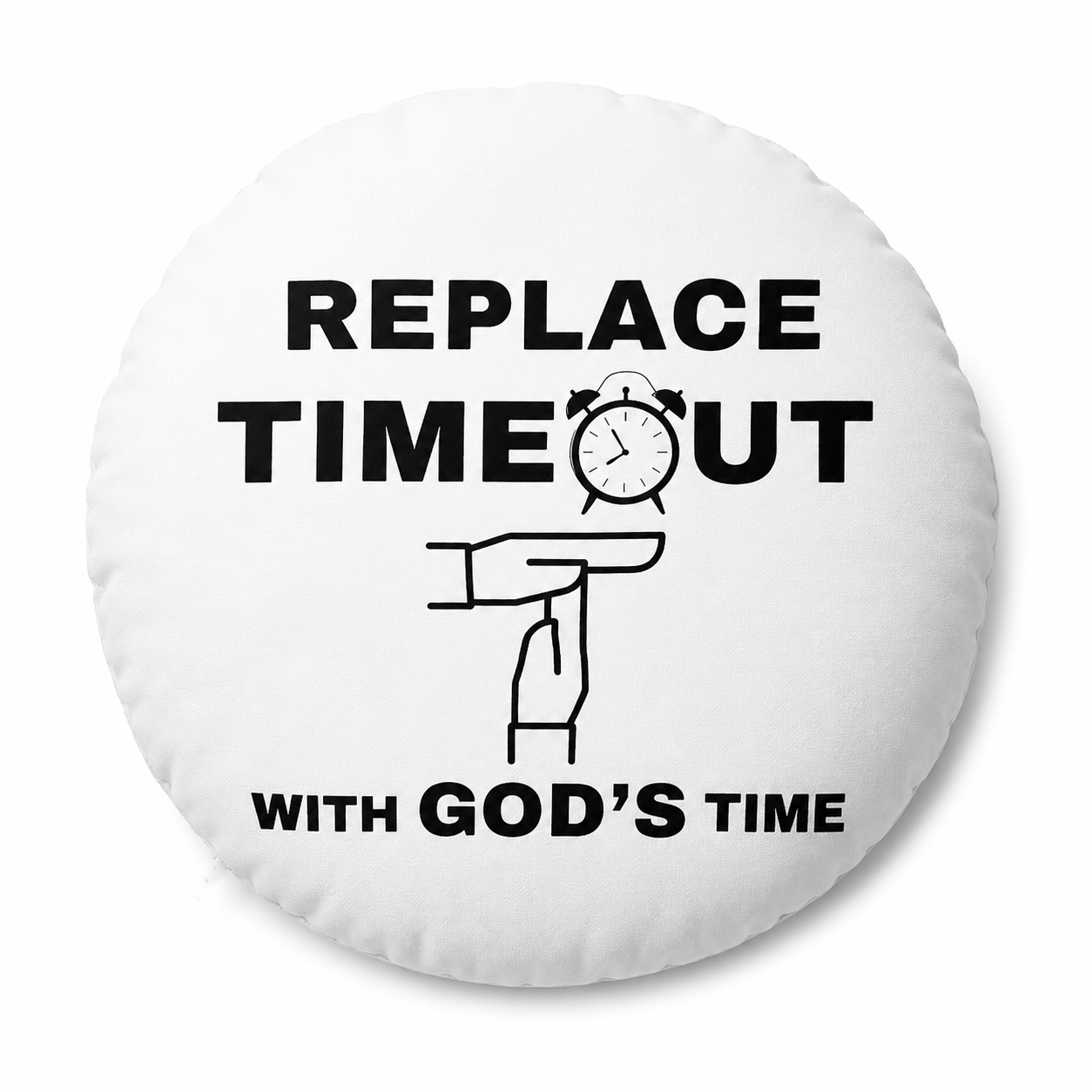 God's Timing Meditation Cushion